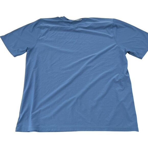 Under Armour Mens Blue HeatGear T-Shirt 2XL Regular Fit 95% Polyester 5% Elastan - Picture 5 of 5
